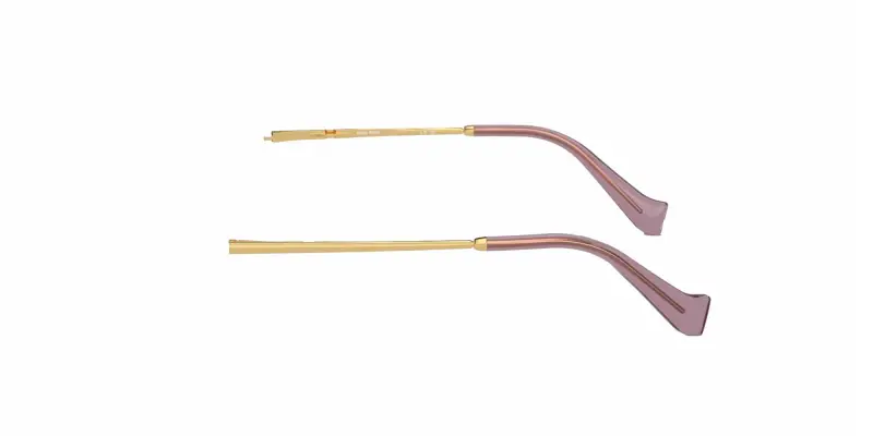 Miu Miu Aste di ricambio MU 52YS Aste di ricambio Metallo Oro rosa