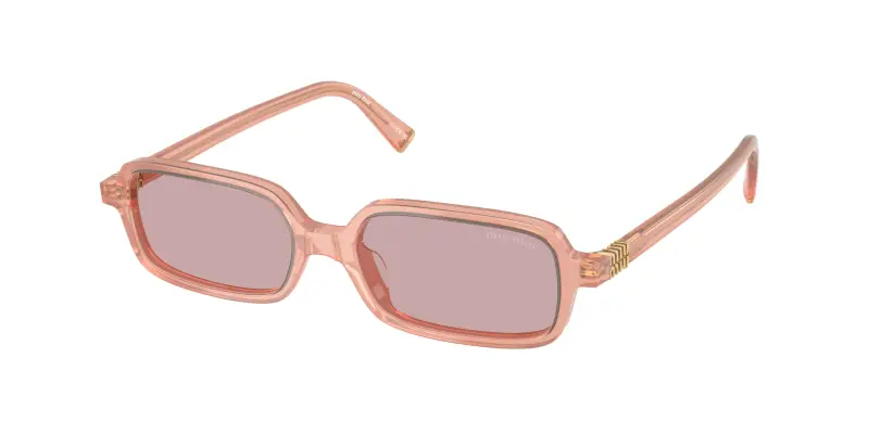 Donna Miu Miu MU 11ZS 20I60V Occhiali da sole Acetato Rosa Rosa Squadrata Normale