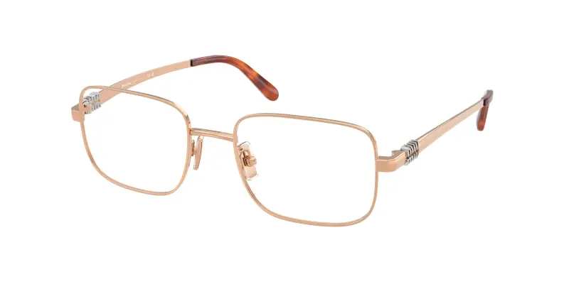 Donna Miu Miu MU 51ZV ZVF1O1 Montature da vista Metallo Rosa Trasparente Squadrata Normale