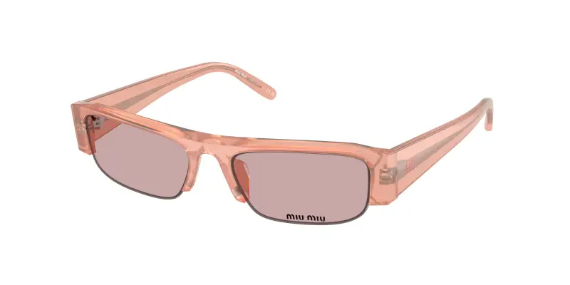 Donna Miu Miu MU B07S 20I60V Occhiali da sole Acetato Rosa Rosa Squadrata Normale