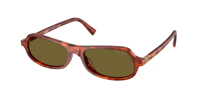 Donna Miu Miu MU B10SU 11P09Z Occhiali da sole Acetato Marrone Marrone Geometrica Normale