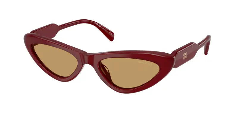 Donna Miu Miu MU B11SU 21I10Y Occhiali da sole Acetato Viola Marrone Cat Eye Normale