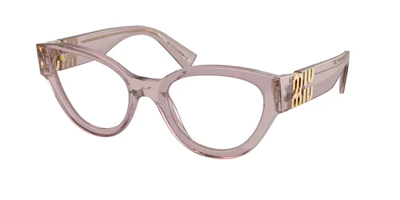 Miu Miu Donna MU 01VV  12W1O1 Montature da vista Acetato Viola Trasparente Pantos Normale