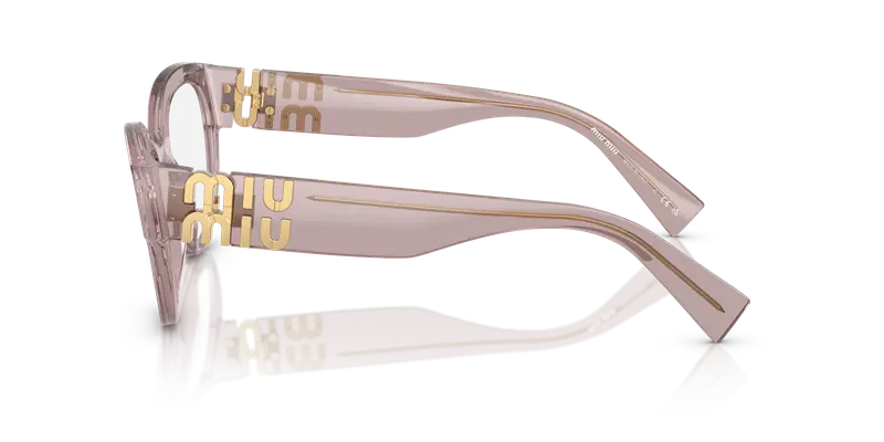 Miu Miu Donna MU 01VV 12W1O1 Montature da vista Acetato Viola Trasparente Pantos Normale miniatura 3