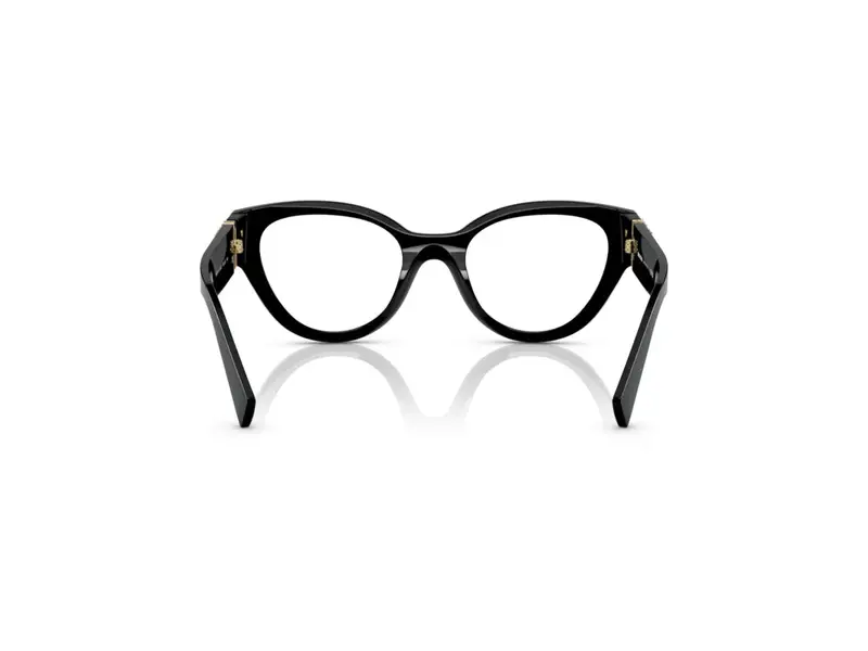 Miu Miu Donna MU 01VV 1AB1O1 Montature da vista Acetato Nero Trasparente Pantos Normale miniatura 3