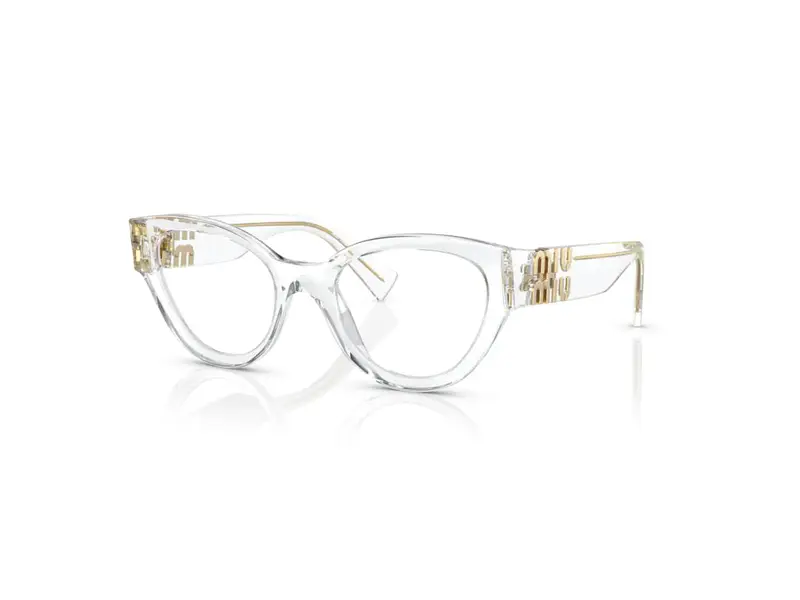 Miu Miu Donna MU 01VV  2AZ1O1 Montature da vista Acetato Trasparente Trasparente Pantos Normale