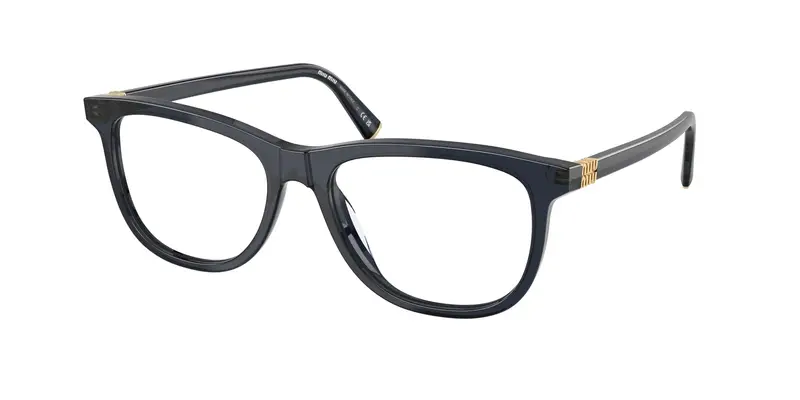 Miu Miu Donna MU 01WV  08Q1O1 Montature da vista Acetato Blu Trasparente Pantos Normale