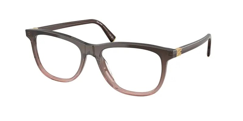 Miu Miu Donna MU 01WV  25C1O1 Montature da vista Acetato Rosso Trasparente Pantos Normale