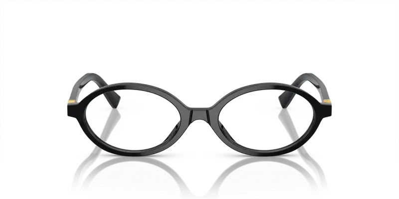 Miu Miu Donna MU 01XV 1AB1O1 Montature da vista Acetato Nero Trasparente Rotonda Normale miniatura 2