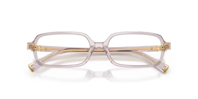 Donna MU 01YV 12W1O1 Montature da vista Acetato Viola Trasparente Squadrata Normale miniatura 2