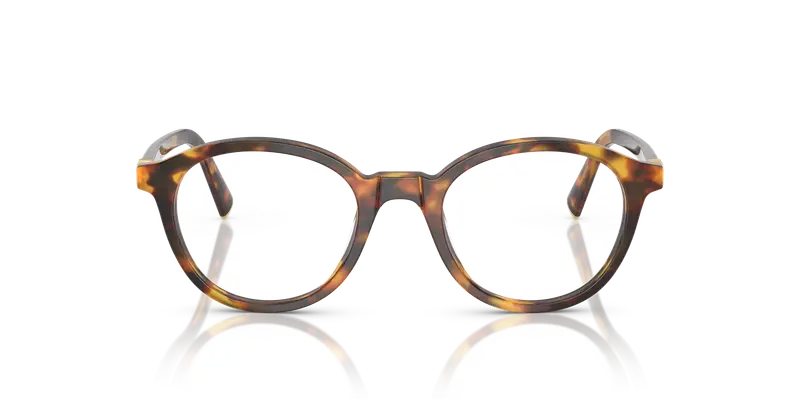 Miu Miu Donna MU 02WV 14L1O1 Montature da vista Acetato Tartaruga Trasparente Rotonda Normale miniatura 2