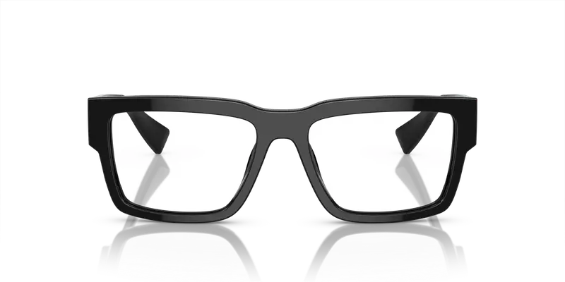 Miu Miu Donna MU 02XV 1AB1O1 Montature da vista Acetato Nero Trasparente Squadrata Normale miniatura 2