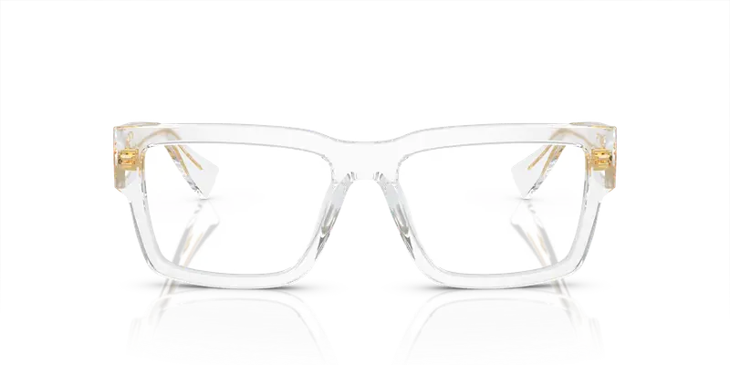 Miu Miu Donna MU 02XV 2AZ1O1 Montature da vista Acetato Trasparente Trasparente Squadrata Normale miniatura 2