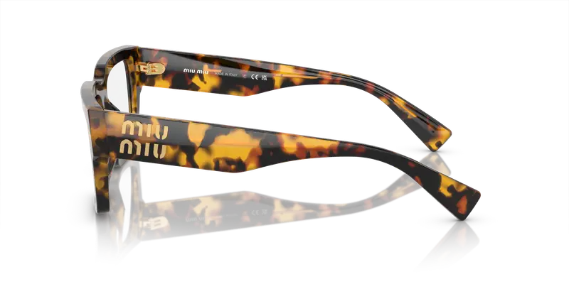 Miu Miu Donna MU 02XV VAU1O1 Montature da vista Acetato Tartaruga Trasparente Squadrata Normale miniatura 3