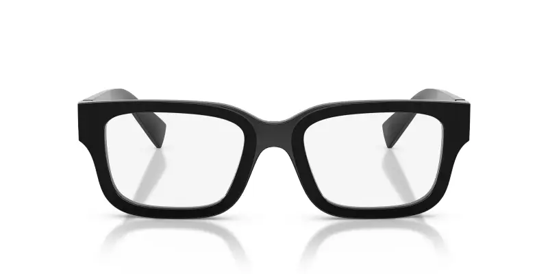 Donna MU 02YV 16K1O1 Montature da vista Acetato Nero Trasparente Squadrata Normale miniatura 3