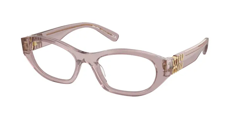 Miu Miu Donna MU 03WV  12W1O1 Montature da vista Acetato Viola Trasparente Geometrica Normale