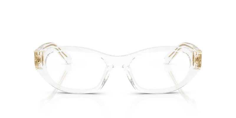 Miu Miu Donna MU 03WV 15Z1O1 Montature da vista Acetato Trasparente Trasparente Geometrica Normale miniatura 2