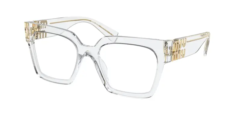 Miu Miu Donna MU 04UV  2AZ1O1 Montature da vista Acetato Trasparente Trasparente Squadrata Normale