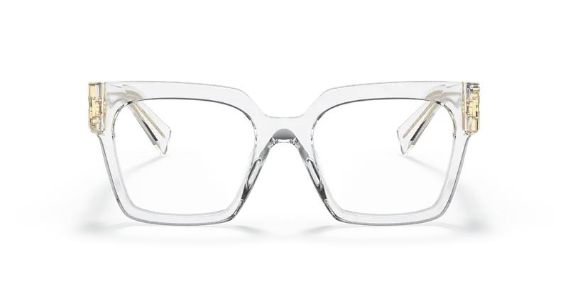 Miu Miu Donna MU 04UV 2AZ1O1 Montature da vista Acetato Trasparente Trasparente Squadrata Normale miniatura 2