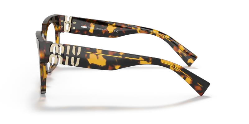 Miu Miu Donna MU 04UV VAU1O1 Montature da vista Acetato Tartaruga Trasparente Squadrata Normale miniatura 3