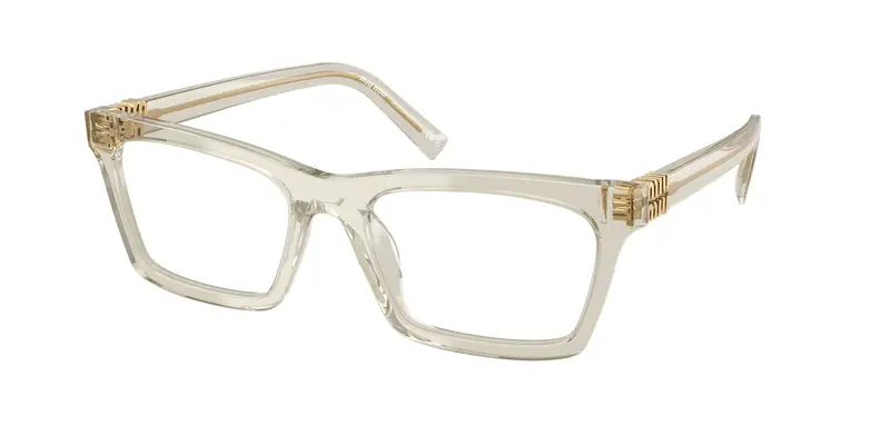Miu Miu Donna MU 04WV  12U1O1 Montature da vista Acetato Grigio Trasparente Squadrata Normale