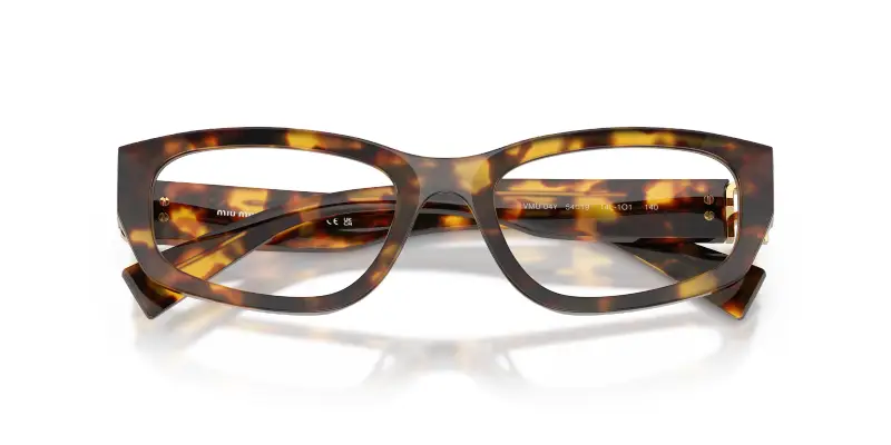 Donna MU 04YV 14L1O1 Montature da vista Acetato Tartaruga Trasparente Geometrica Normale miniatura 2