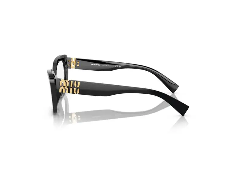 Miu Miu Donna MU 05VV 1AB1O1 Montature da vista Acetato Nero Trasparente Cat Eye Normale miniatura 2