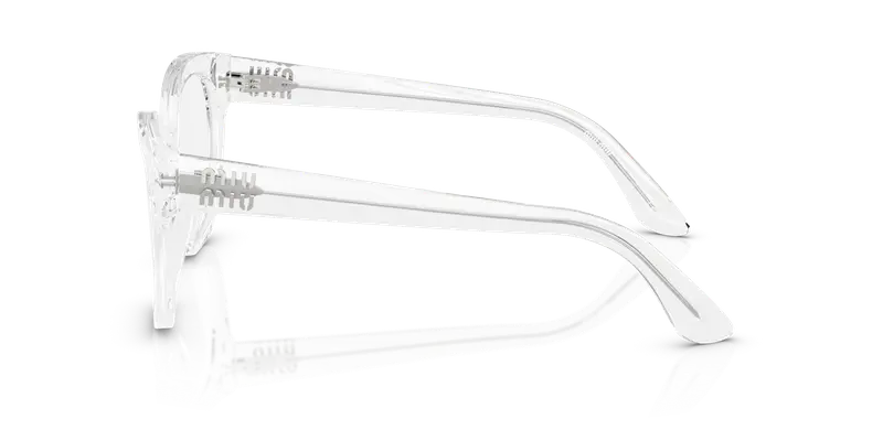 Miu Miu Donna MU 05XV 15Z1O1 Montature da vista Acetato Trasparente Trasparente Squadrata Normale miniatura 3