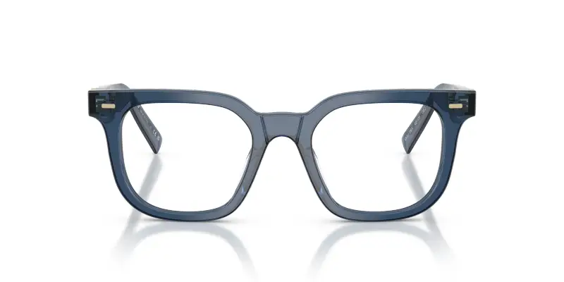 Donna MU 06XV 08Q1O1 Montature da vista Acetato Blu Trasparente Squadrata Normale miniatura 3