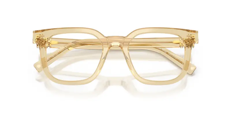 Donna MU 06XV 11T1O1 Montature da vista Acetato Marrone Trasparente Squadrata Normale miniatura 2