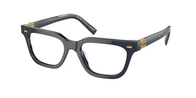 Miu Miu Donna MU 07XV  08Q1O1 Montature da vista Acetato Blu Trasparente Squadrata Normale