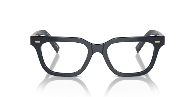 Miu Miu Donna MU 07XV 08Q1O1 Montature da vista Acetato Blu Trasparente Squadrata Normale miniatura 2