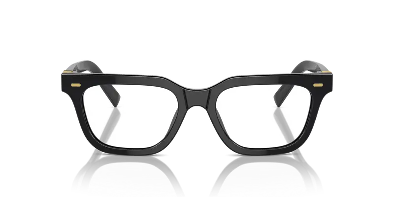 Miu Miu Donna MU 07XV 16K1O1 Montature da vista Acetato Nero Trasparente Squadrata Normale miniatura 2