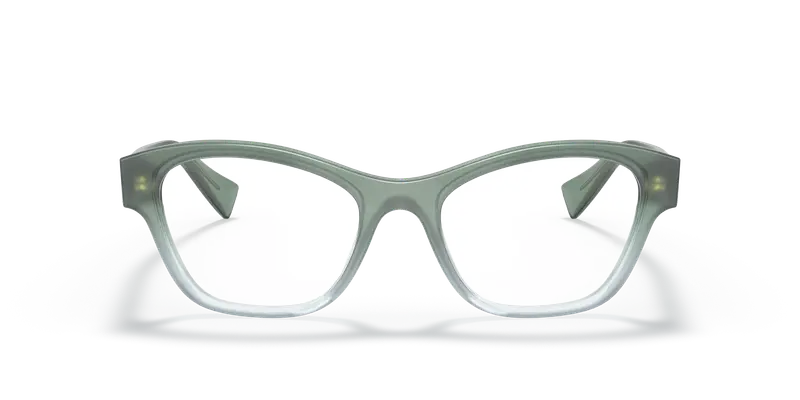 Miu Miu Donna MU 08TV 07T1O1 Montature da vista Acetato Verde Trasparente Squadrata Normale miniatura 2