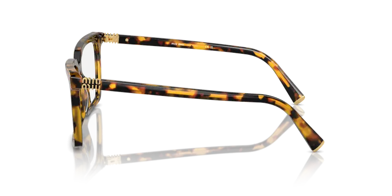 Miu Miu Donna MU 08XV VAU1O1 Montature da vista Acetato Tartaruga Trasparente Squadrata Normale miniatura 3