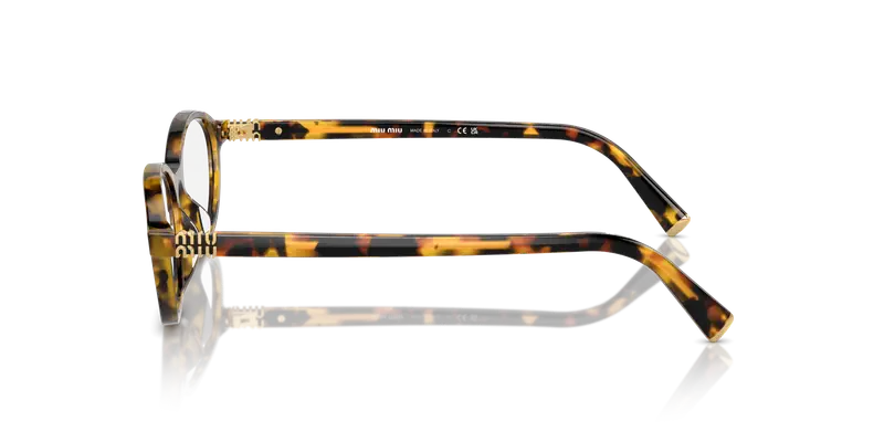 Miu Miu Donna MU 09XV VAU1O1 Montature da vista Acetato Tartaruga Trasparente Rotonda Normale miniatura 3