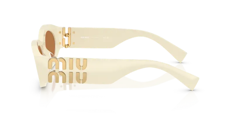 Miu Miu Occhiali da sole Donna Bianco 847732 miniatura 3