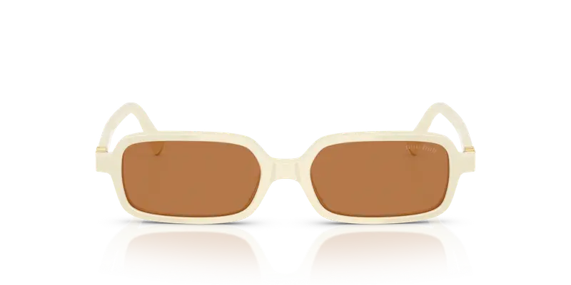 Miu Miu Occhiali da sole Donna Bianco 847761 miniatura 2