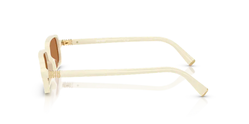 Miu Miu Occhiali da sole Donna Bianco 847761 miniatura 3