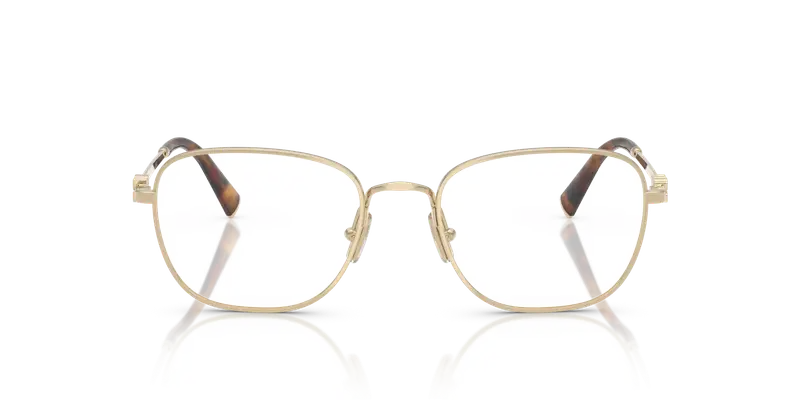 Miu Miu Donna MU 50WV ZVN1O1 Montature da vista Metallo Oro Trasparente Squadrata Normale miniatura 2