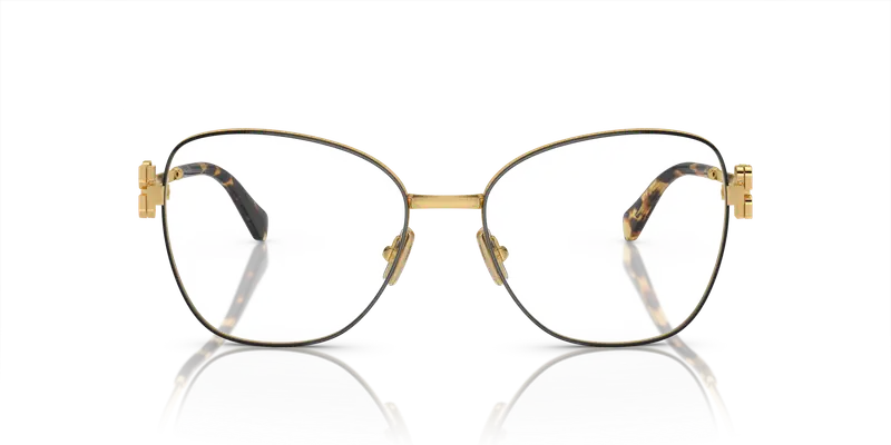 Miu Miu Donna MU 50XV KUI1O1 Montature da vista Metallo Nero Trasparente Pilot Normale miniatura 2