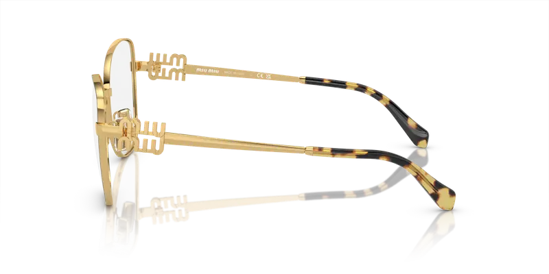 Miu Miu Donna MU 50XV KUI1O1 Montature da vista Metallo Nero Trasparente Pilot Normale miniatura 3