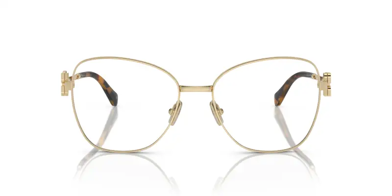 Donna MU 50XV ZVN1O1 Montature da vista Metallo Oro Trasparente Pilot Normale miniatura 3