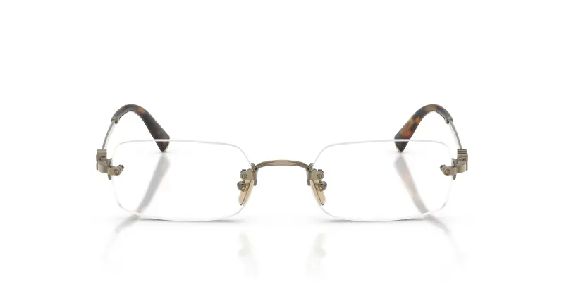 Donna MU 50YV 26C1O1 Montature da vista Metallo Oro Trasparente Squadrata Normale miniatura 3