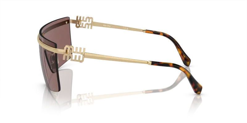 Miu Miu Occhiali da sole Donna Marrone 860957 miniatura 3