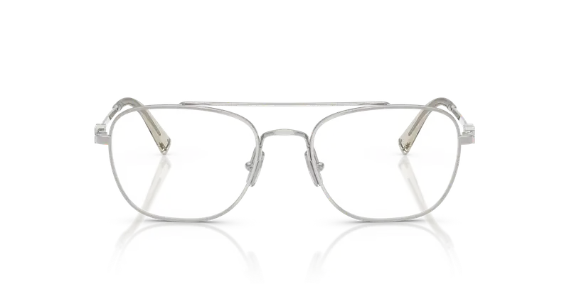 Miu Miu Donna MU 51WV 1BC1O1 Montature da vista Metallo Argento Trasparente Squadrata Normale miniatura 2