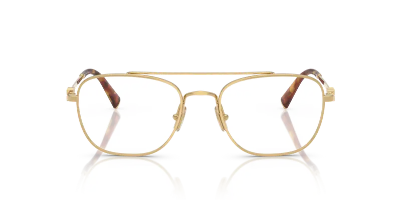 Miu Miu Donna MU 51WV 5AK1O1 Montature da vista Metallo Oro Trasparente Squadrata Normale miniatura 2