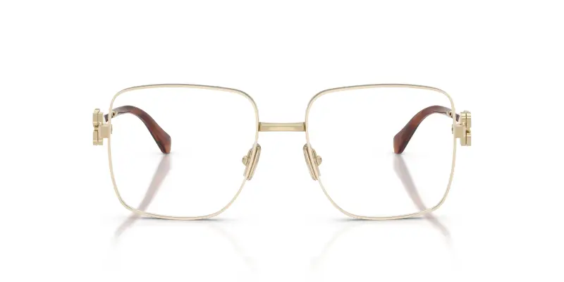 Donna MU 51XV 14M1O1 Montature da vista Metallo Beige Trasparente Squadrata Normale miniatura 3