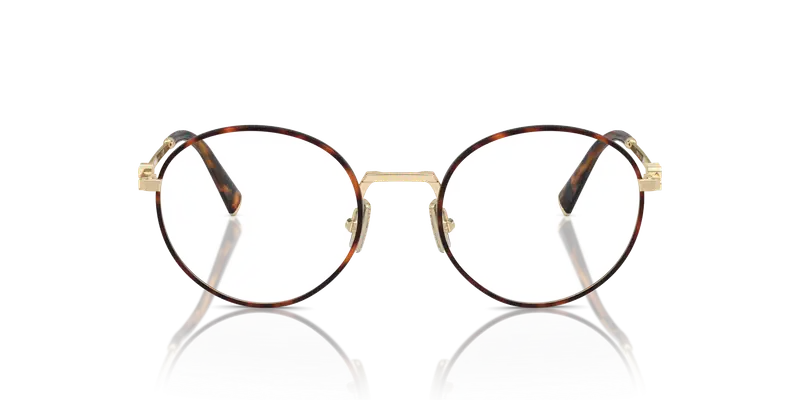 Miu Miu Donna MU 52XV 15U1O1 Montature da vista Metallo Havana Trasparente Rotonda Normale miniatura 2