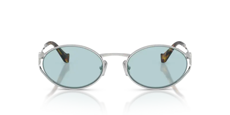 Miu Miu Occhiali da sole Donna Argento 847736 miniatura 2